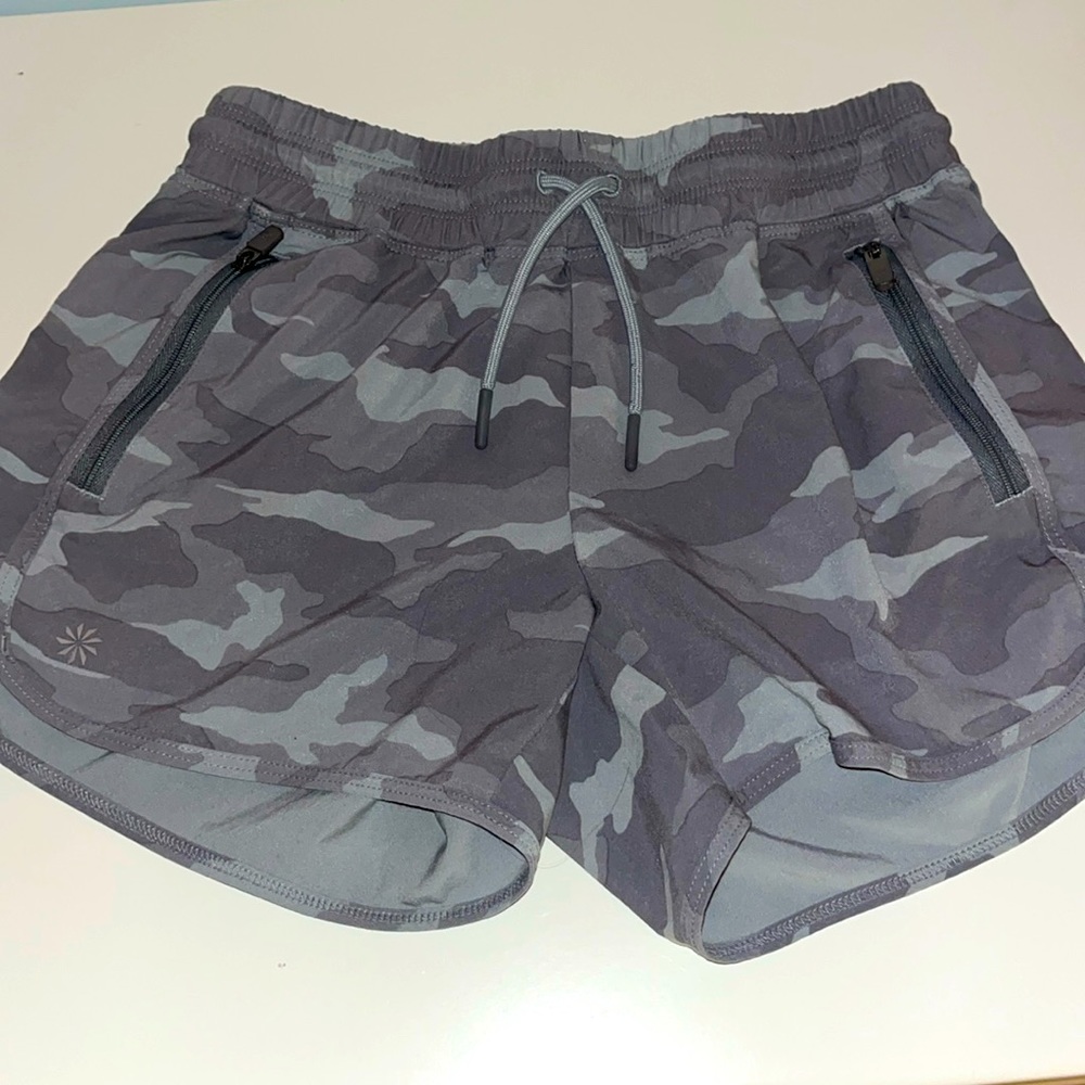Athleta grey camo shorts